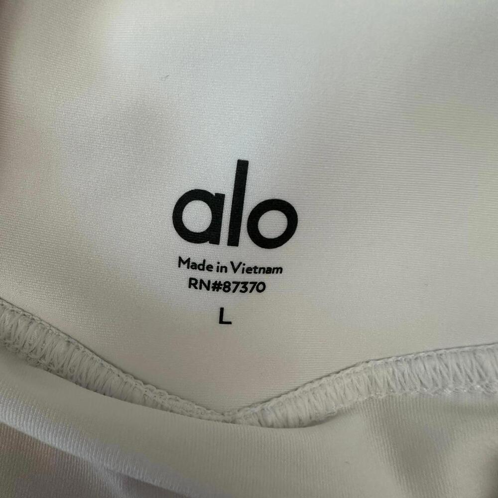 NWOT ALO Grand Slam Tennis Lined Skirt/Skort White Size L $98 - Picture 8 of 8